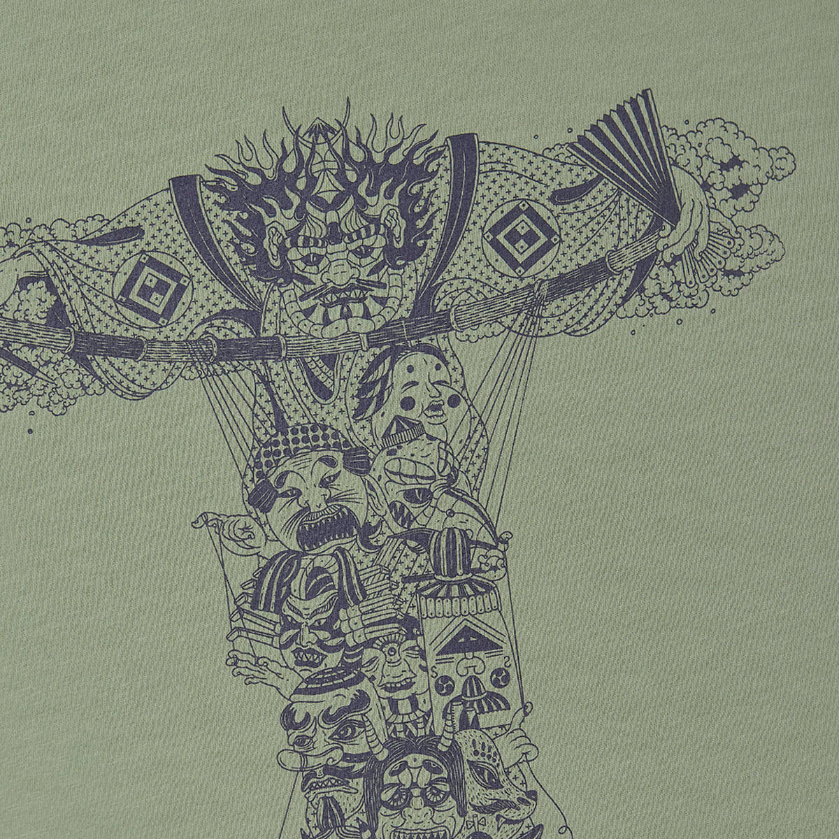 Kabuki (T) T-Shirt RD-KNTTS GREEN