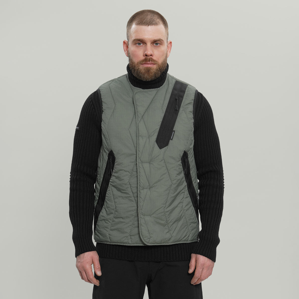 Diagonal Pocket Vest Gen.1 RD-DGNLPV_GEN.1 (FW25) GREY