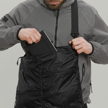 Lightweight Nylon Tote Bag Gen.1 RD-LNTB_GEN.1 BLACK