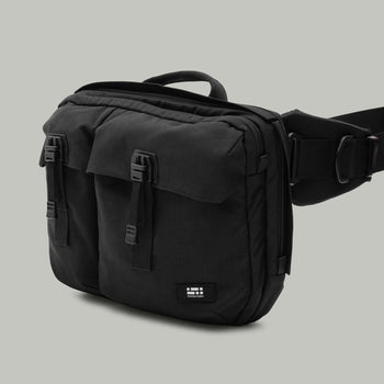 3CH0 2 Pockets Waist Bag Gen.1 RD-3CH02PWB_GEN.1 BLACK