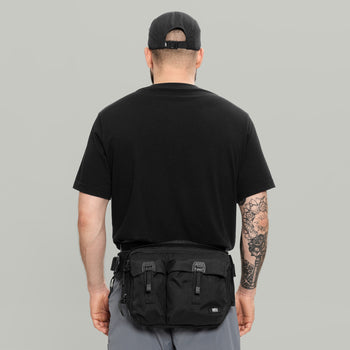 3CH0 2 Pockets Waist Bag Gen.1 RD-3CH02PWB_GEN.1 BLACK