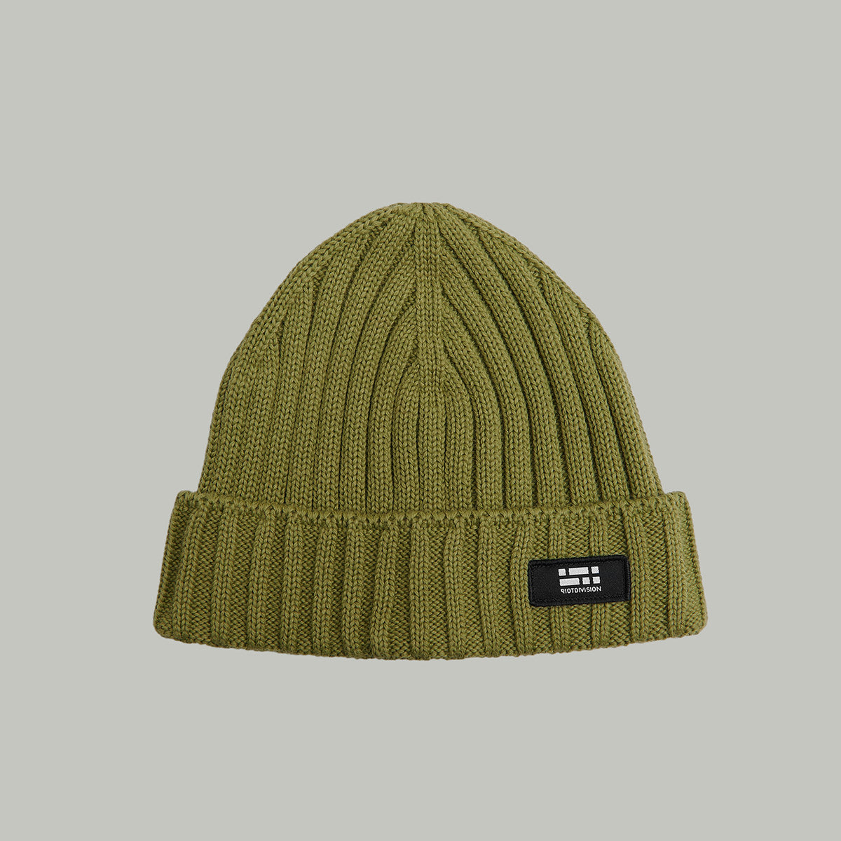 Merino Beanie Hat Morse Code Logo RD-MRNBHMCL GREEN