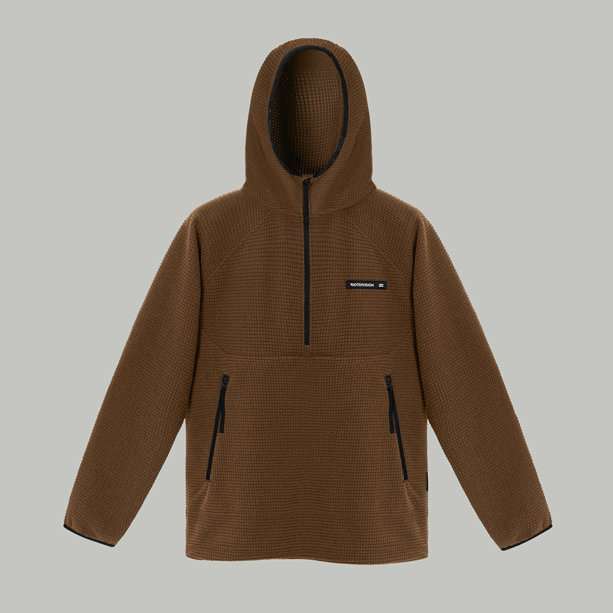 Half Zip Fleece Hoodie Gen.2 RD-HZFH_GEN.2 BROWN