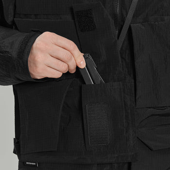 Multipockets Transformable Jacket Gen.1 RD-MLTPTJ_GEN.1 BLACK