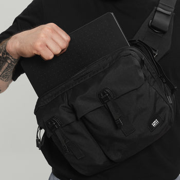 3CH0 2 Pockets Waist Bag Gen.1 RD-3CH02PWB_GEN.1 BLACK