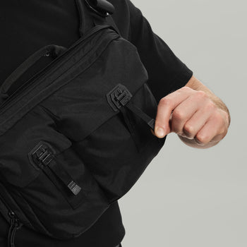 3CH0 2 Pockets Waist Bag Gen.1 RD-3CH02PWB_GEN.1 BLACK