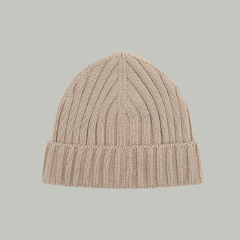 Merino Beanie Hat RD Logo RD-MRNBHRDL BEIGE