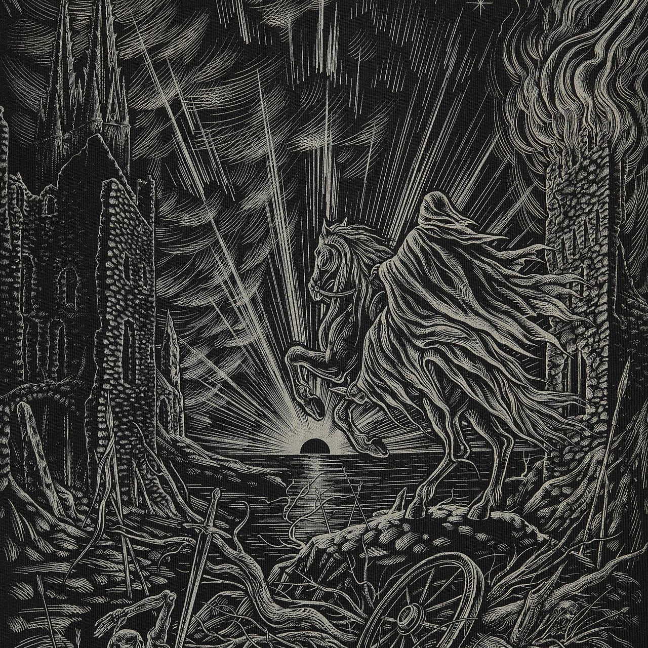 Plague Dawn T-Shirt RD-PLGDWNTS BLACK