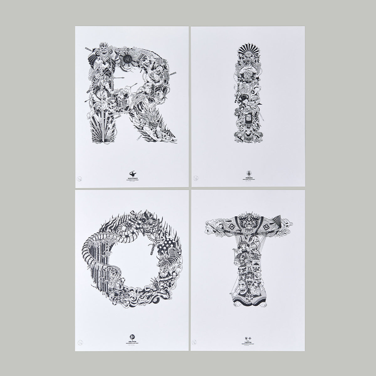 RIOT Letters Prints RD-RLP_ARTWRK | RIOT DIVISION