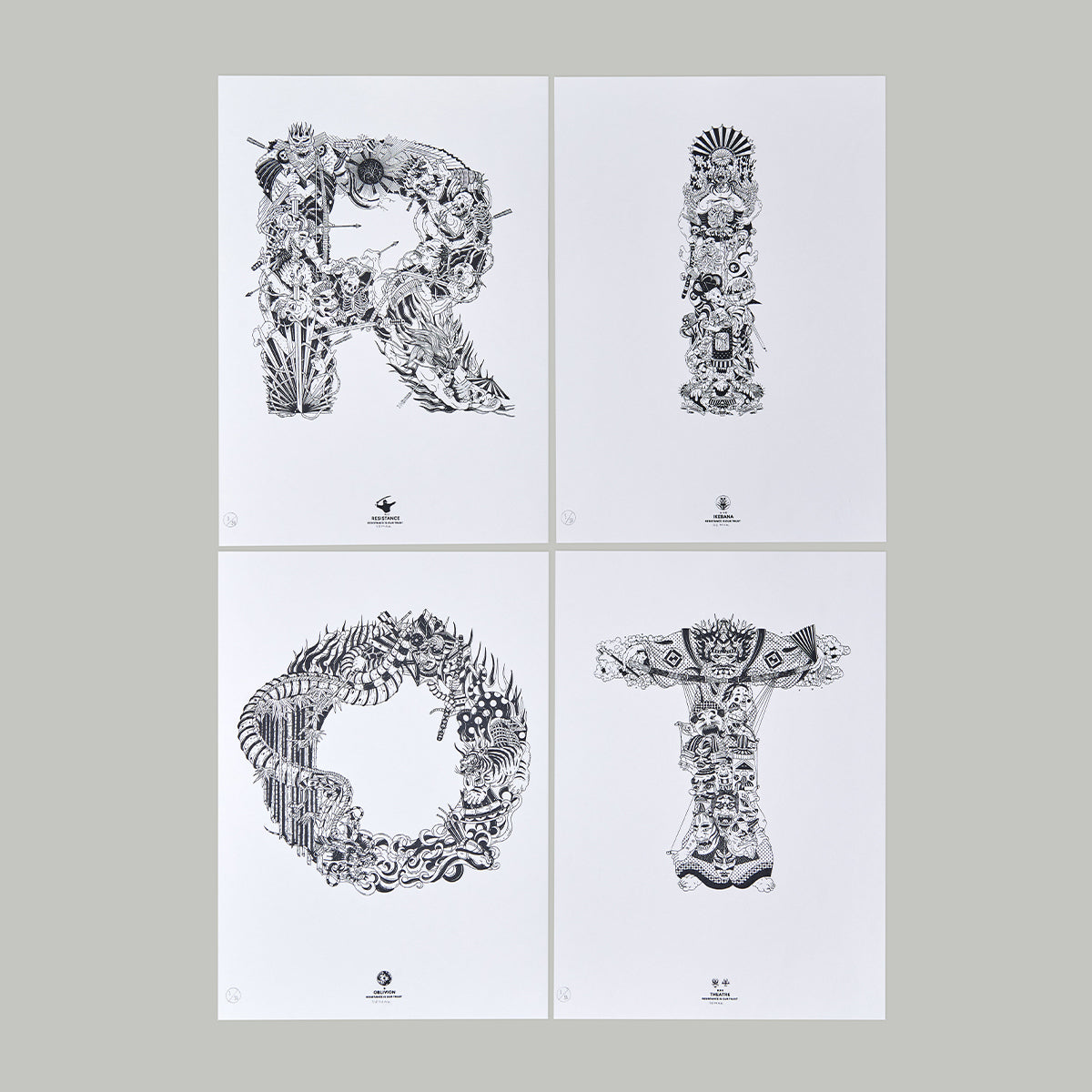 RIOT Letters Prints RD-RLP_ARTWRK