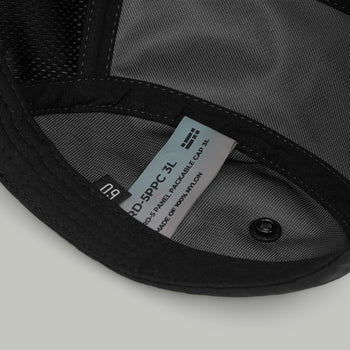 5 Panel Packable Cap 3L RD-5PPC3L (SS26) BLACK