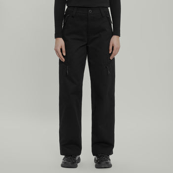Civil Wide Cargo Cotton Pants Women Gen.2 RD-CWCCPW_GEN.2 BLACK