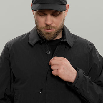 Diagonal Chest Pocket Civil Shirt Gen.1 RD-DGNLCPCS_GEN.1 BLACK
