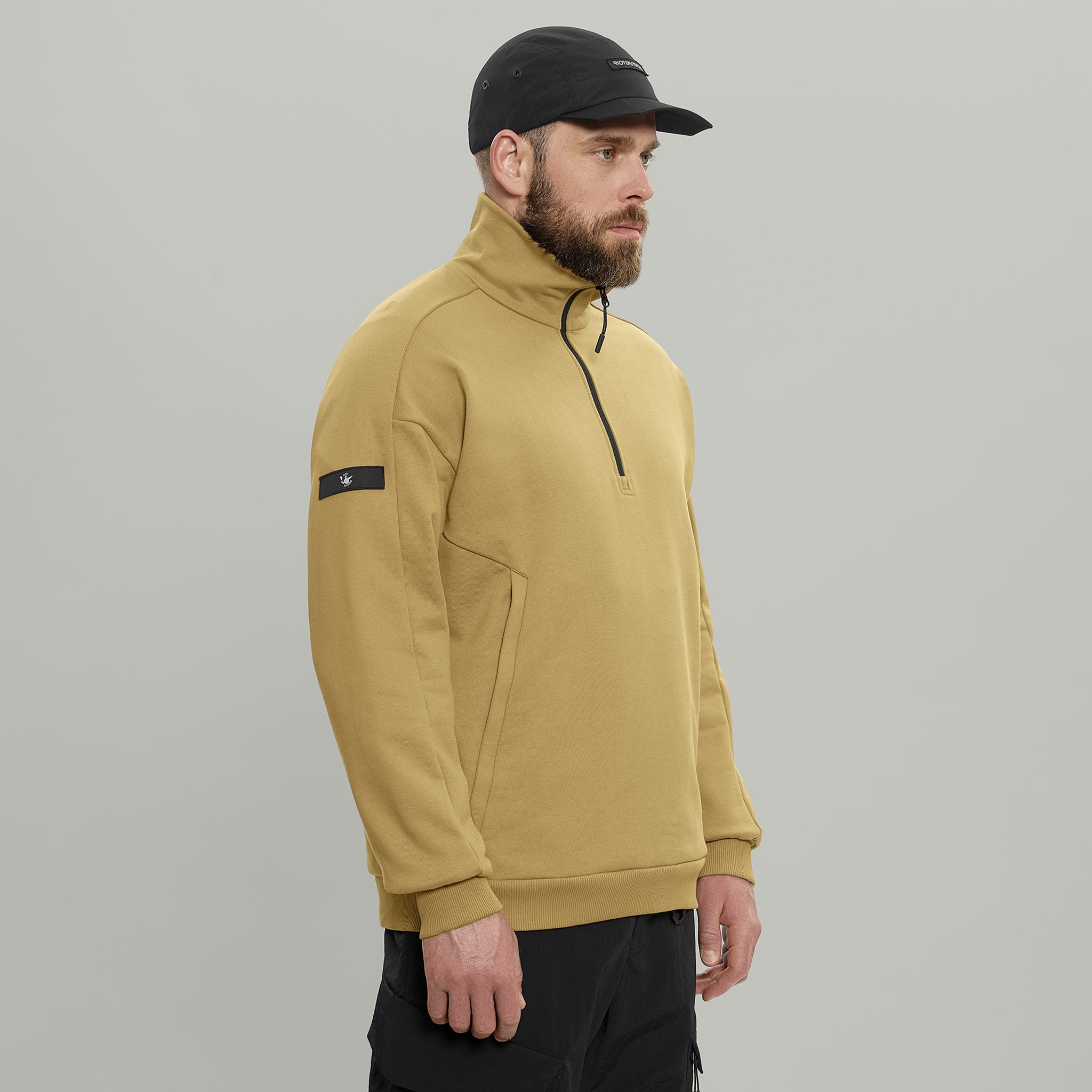 Half Zip Sweatshirt Gen.1 RD-HLFZPSS_GEN.1 COYOTE – RIOT DIVISION