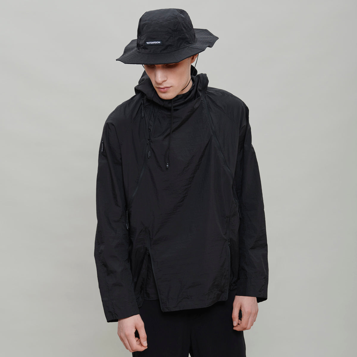 Packable Reversible Anorak RD-PRA022 BLACK | RIOT DIVISION