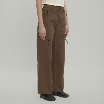 Civil Wide Cargo Cotton Pants Women Gen.2 RD-CWCCPW_GEN.2 BROWN