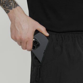 Lightweight Nylon Shorts With Airing Gen.1 RD-LNSWA_GEN.1 BLACK