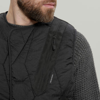 Diagonal Pocket Vest Gen.1 RD-DGNLPV_GEN.1 (FW25) BLACK