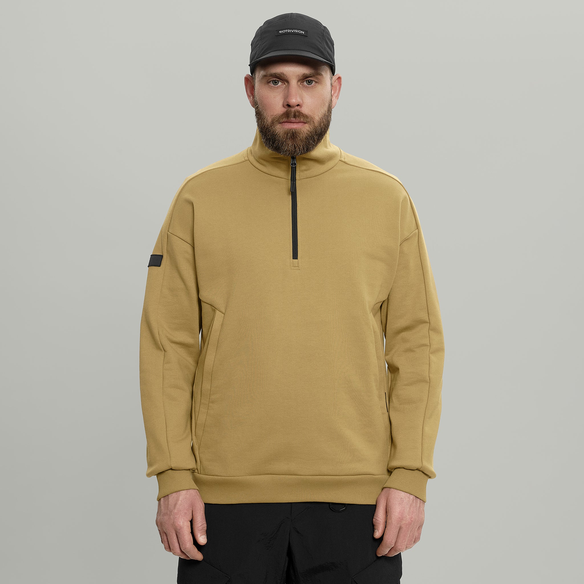 Half Zip Sweatshirt Gen.1 RD-HLFZPSS_GEN.1 COYOTE – RIOT DIVISION