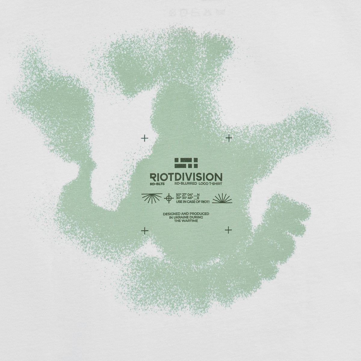 Blurred Logo T-Shirt RD-BLTS WHITE