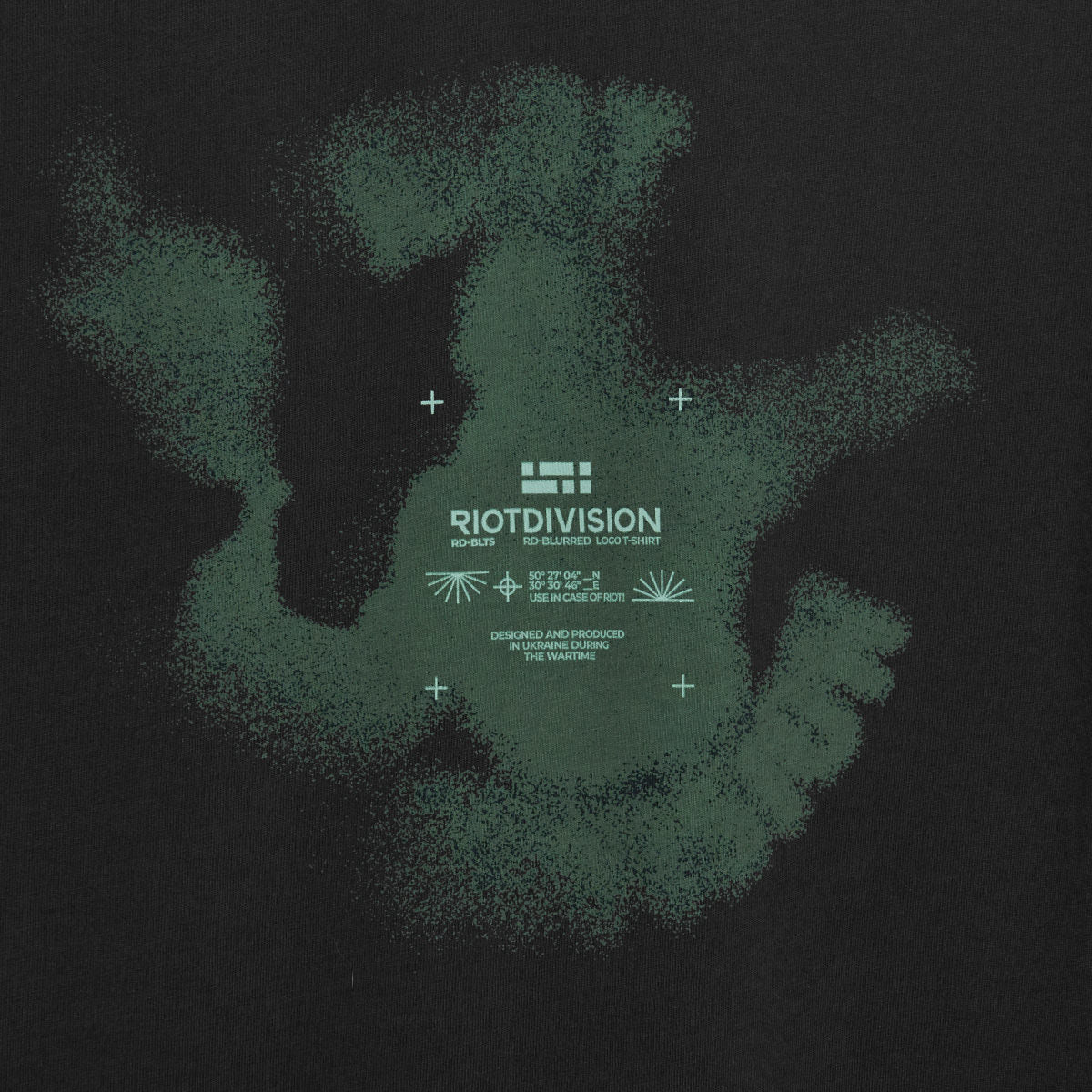Blurred Logo T-Shirt RD-BLTS BLACK