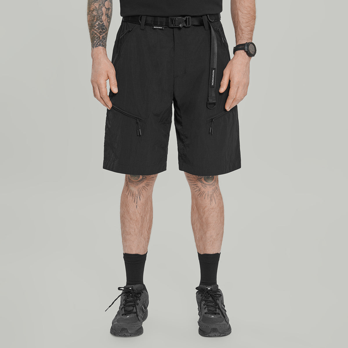Civil Wide Cargo Shorts Gen.1 RD-CWCS_GEN.1 BLACK