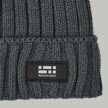 Cotton Beanie Hat Morse Code Logo RD-CTTNBHMCL GREY