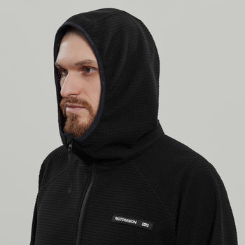 Half Zip Fleece Hoodie Gen.2 RD-HZFH_GEN.2 BLACK