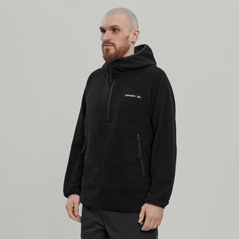 Half Zip Fleece Hoodie Gen.2 RD-HZFH_GEN.2 BLACK