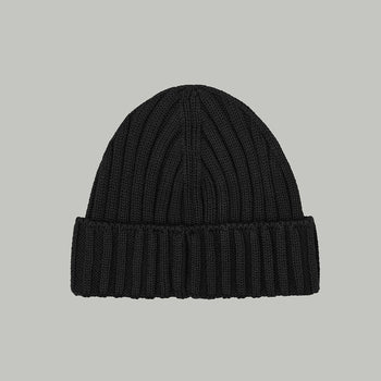 Merino Beanie Hat RD Logo RD-MRNBHRDL BLACK