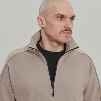 Half Zip Sweatshirt Gen.1 RD-HLFZPSS_GEN.1 BEIGE