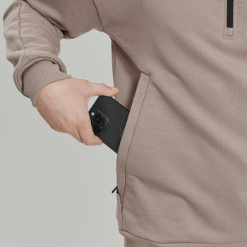 Half Zip Sweatshirt Gen.1 RD-HLFZPSS_GEN.1 BEIGE