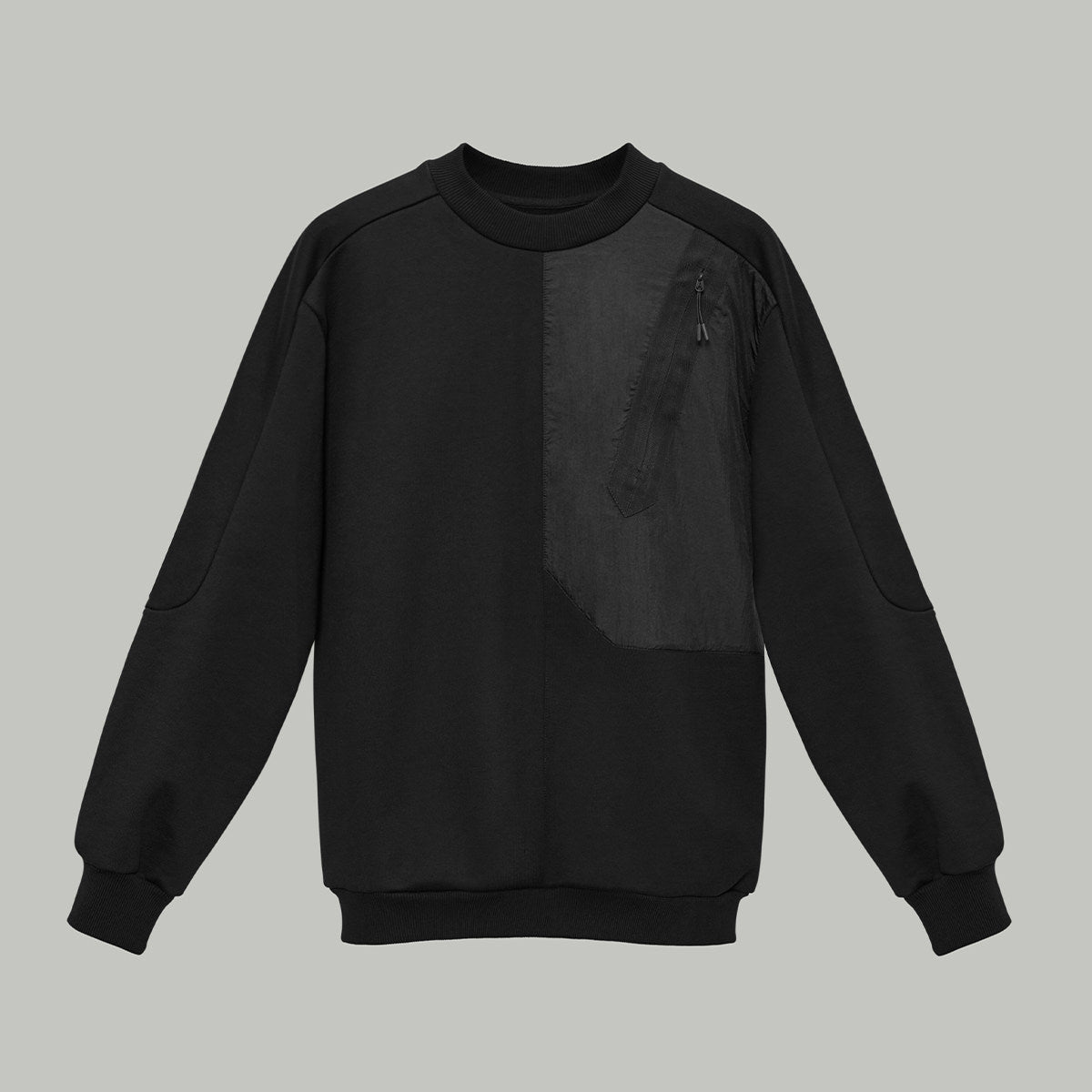 Diagonal Nylon Pocket Sweatshirt Gen.1 RD-DGNLNPSS_GEN.1 BLACK