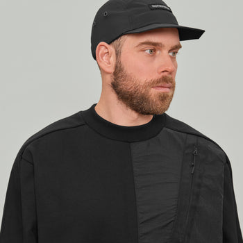 Diagonal Nylon Pocket Sweatshirt Gen.1 RD-DGNLNPSS_GEN.1 BLACK