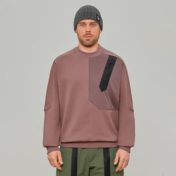 Diagonal Nylon Pocket Sweatshirt Gen.1 RD-DGNLNPSS_GEN.1 PINK