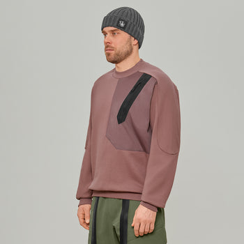 Diagonal Nylon Pocket Sweatshirt Gen.1 RD-DGNLNPSS_GEN.1 PINK