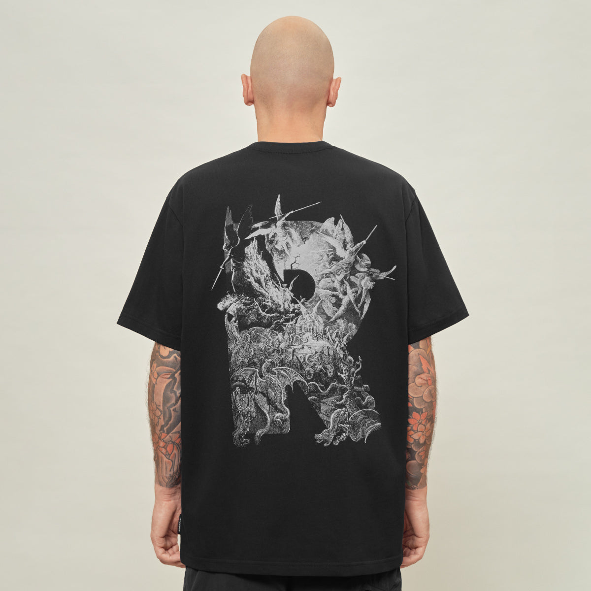 T-shirt Vintage Riot Division Blanc/kaki Taille 2XL - Coton (années 90)
