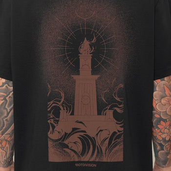 Lighthouse Of Alexandria T-Shirt RD-LOATS BLACK